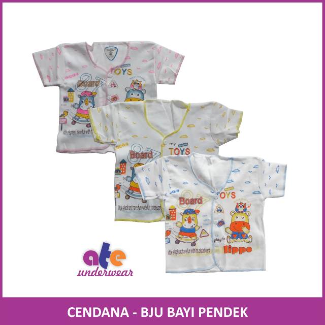 AT105-ECER Baju bayi baju bayi singlet tangan pendek dan panjang