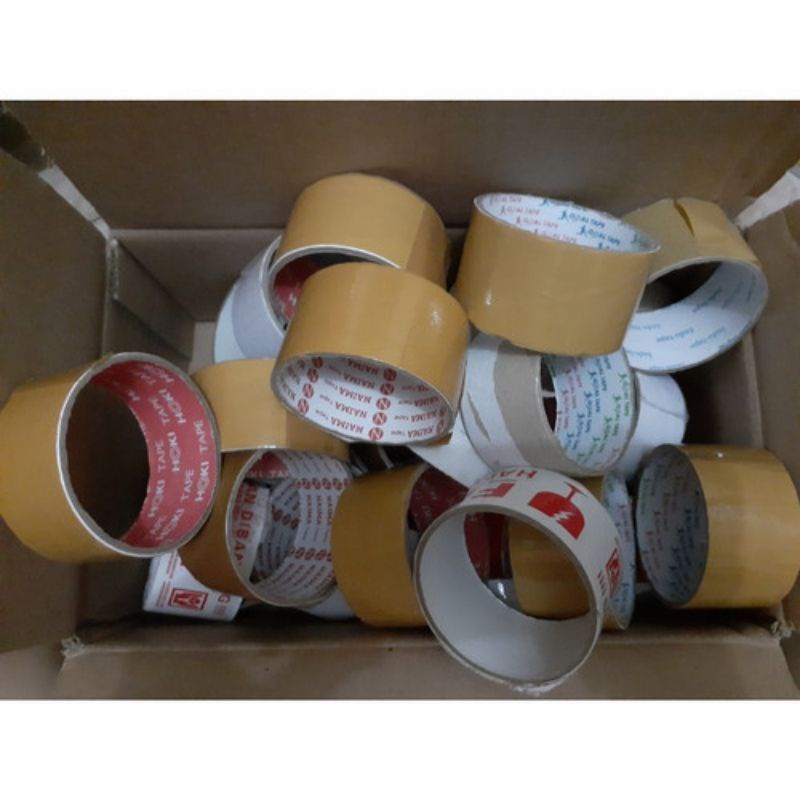 

(10 Pcs) Roll Lakban Bekas / Gulungan Lakban / Karton Padi Lakban utk DIY / Selotif Solasi Roll Lingkaran Bekas Lakban