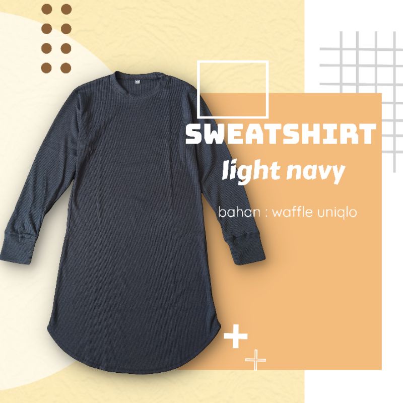 SWEATSHIRT Waffle / Tunik waffle / Waffle Uniqlo