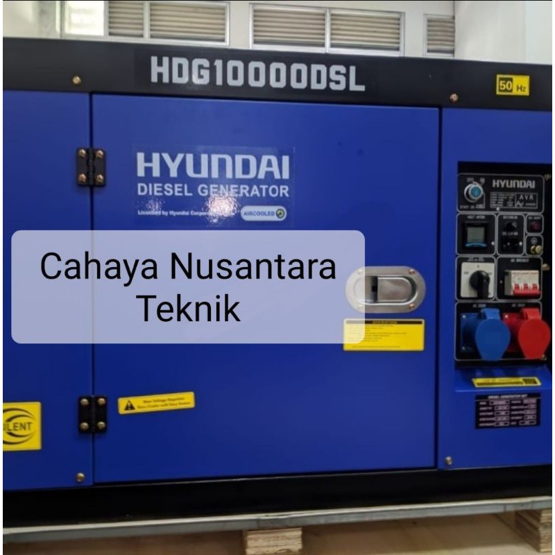 Genset Silent Diesel 8000 Watt Hyundai HDG 10000 DSL