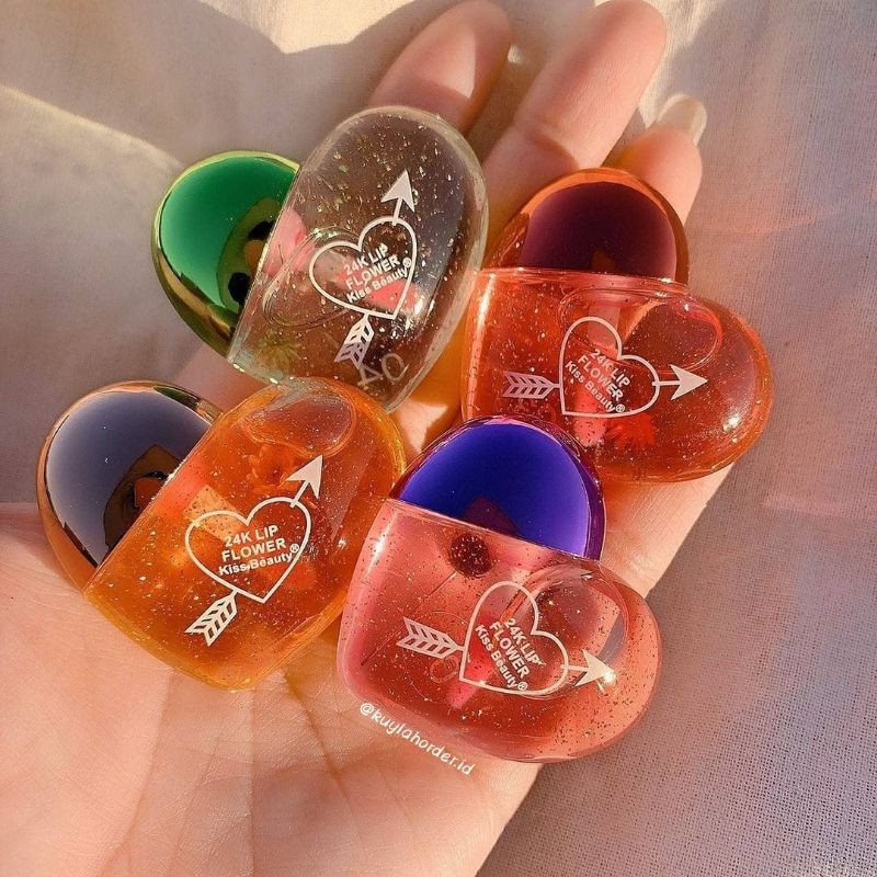 Kiss Beauty Lip Oil 24k Flower