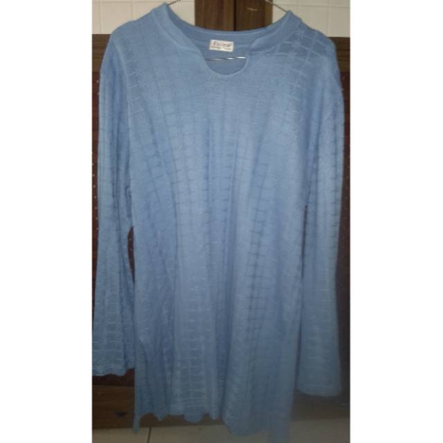 SWEATER BIGSIZE BIRU MUDA