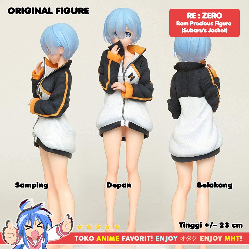 Figure Anime Original Re Zero Taito Rem In Subaru Jacket Precious