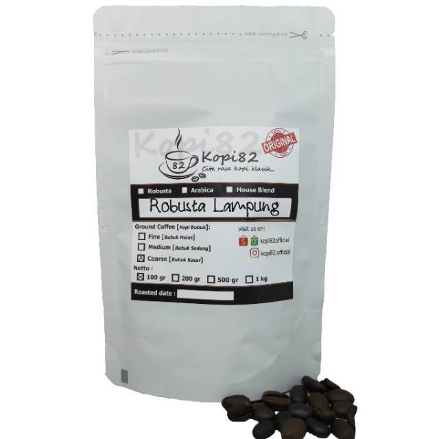 

Kopi Bubuk Robusta82 100 gr
