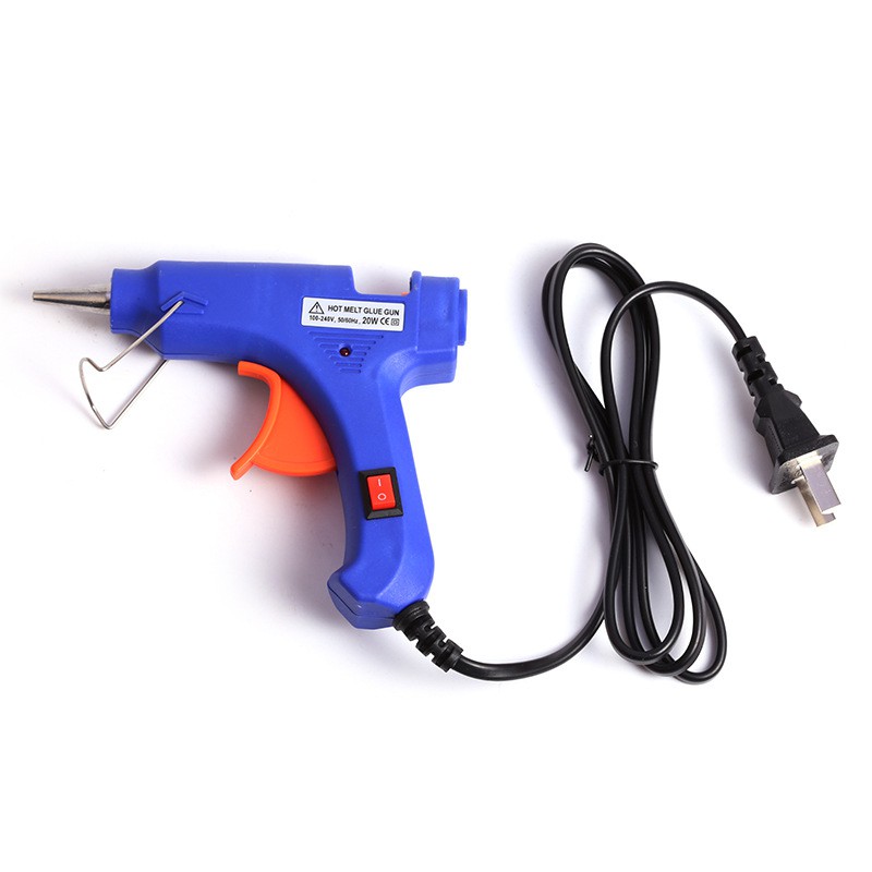 Alat Lem Tembak Glue Gun 20W Lem Bakar Cair/Lem Lilin Include Lem