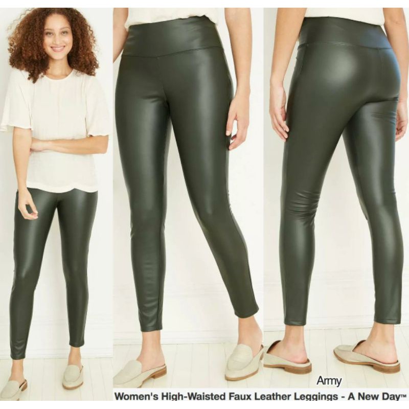 A n* w d*y fauc leather leggings