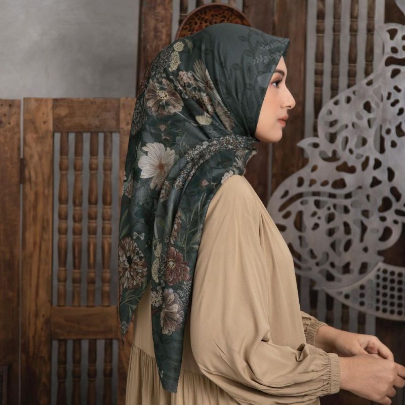 Hijab Segi Empat Motif  Lasercut MS Hijab /kerudung motif terbaru Jilbab Voal motif terlaris Jilbab deeka-Ms 06