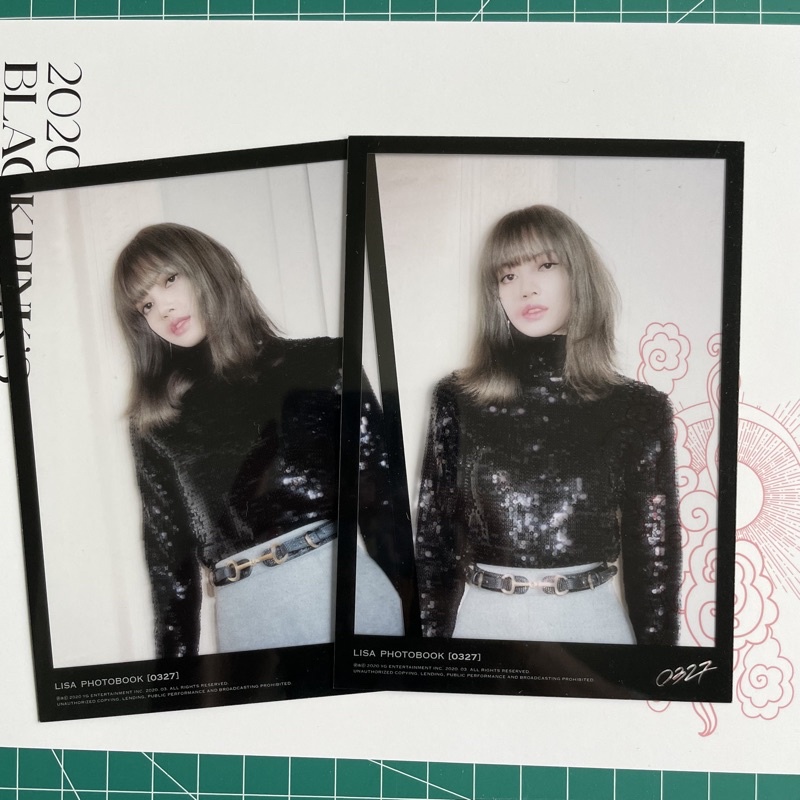 [first press] Blackpink Lisa 0327 photobook vol.1 - pet photocard pc