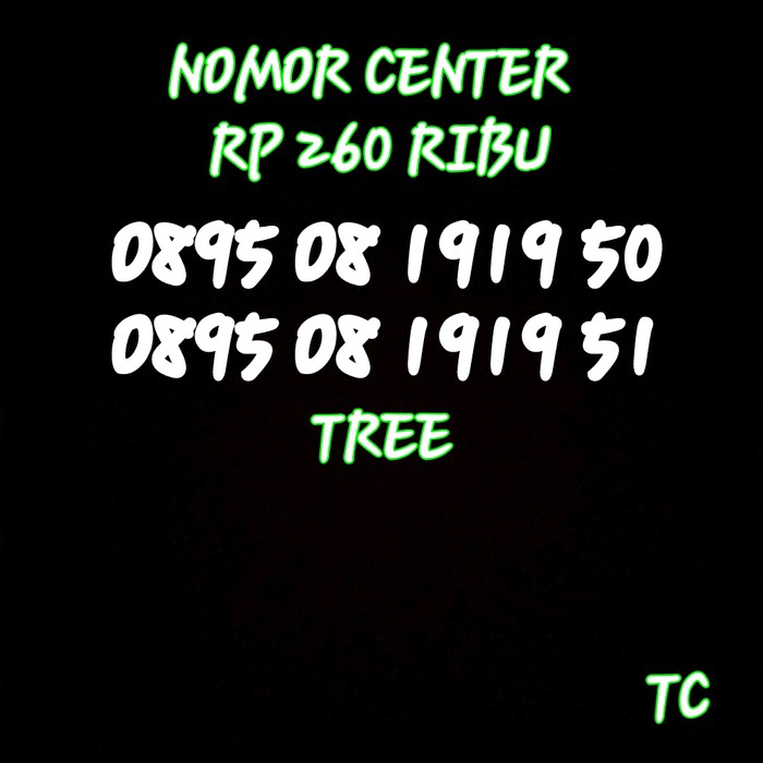 

NO Cantik TREE SERI TAHUN Di Ujung 0898 05 1919 50-51 T08