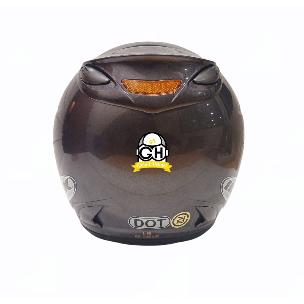 HELM INK HALF FACE INK CENTRO ORIGINAL 100% INK CENTRO JET SOLID GUNMETAL