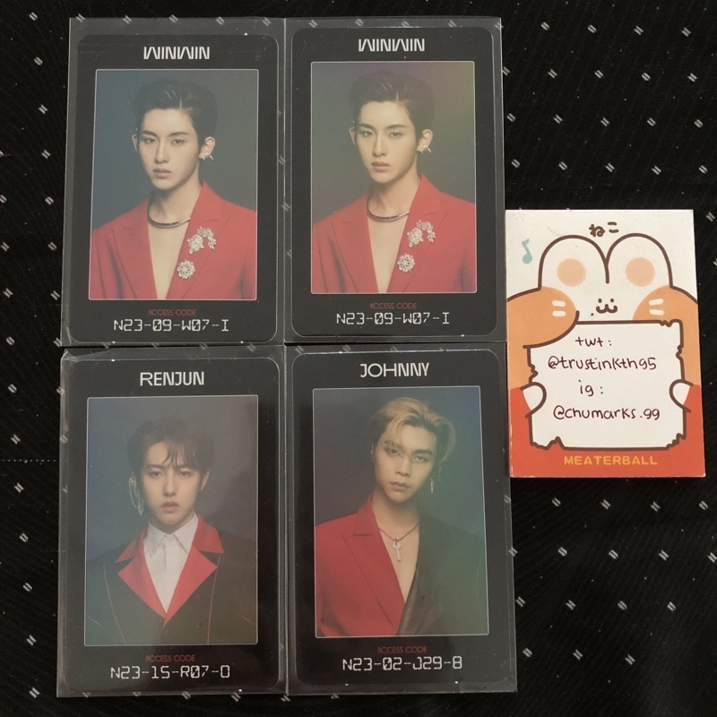nct 2020 wayv arrival access card ac winwin johnny renjun