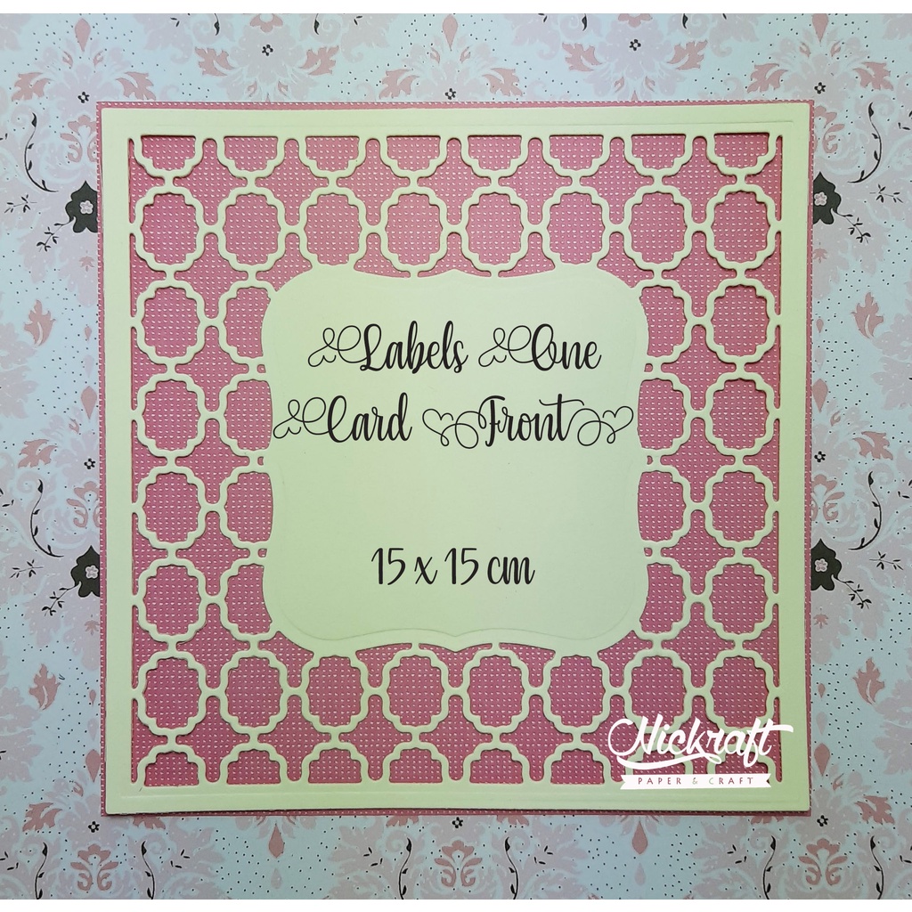 

LABELS ONE CARD FRONT - HIASAN SCRAPBOOK FOTO LABEL KOTAK SQUARE