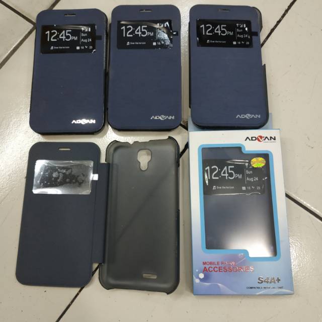 Flip case Advan S4A+ S4A plus flipcase book cover sarung buku flipshell