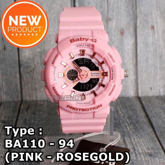 SALE MURAH  Baby-G Shock BA-110 Pink Jam tangan digital wanita