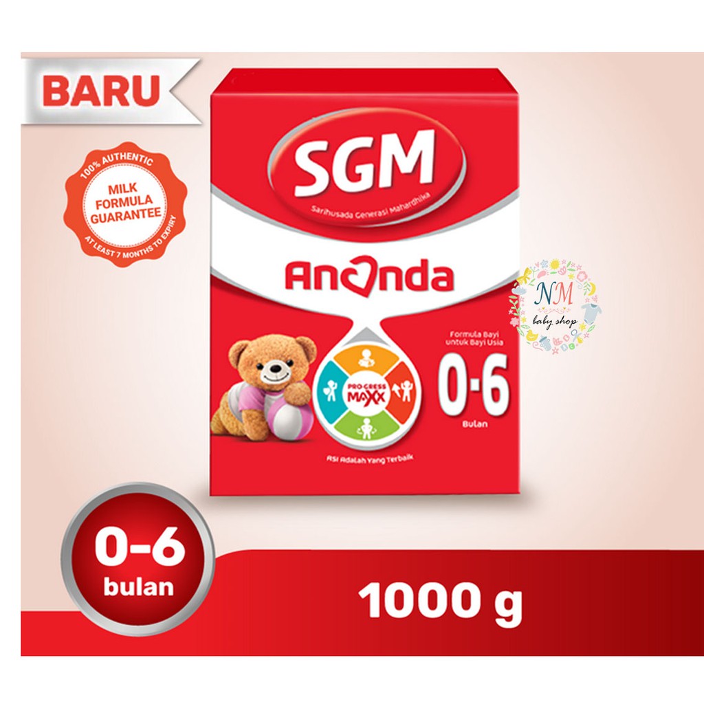 SGM Ananda 1 2 Susu Formula Bayi Bubuk 1000 gr