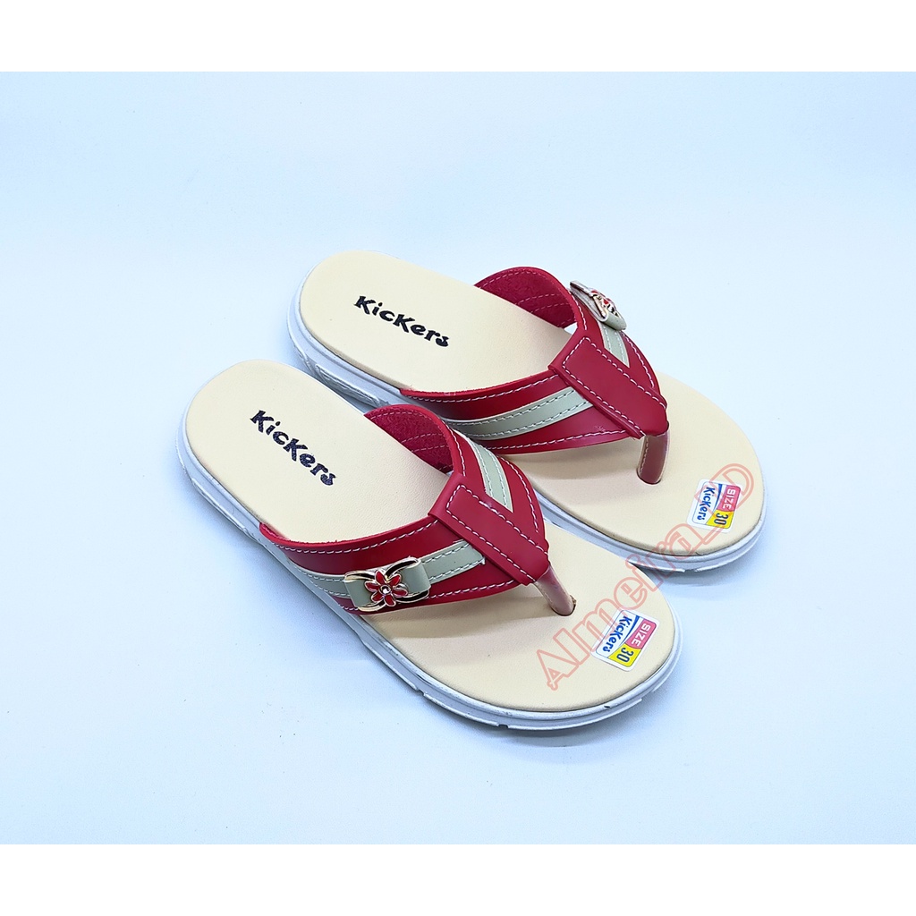 Sandal Jepit Anak Perempuan Casual Kickers Terbaru | Sandal Anak Branded | Sandal Anak Cantik