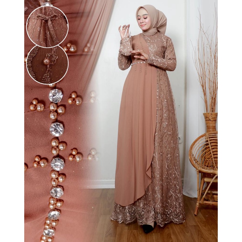 By GoldenStore - GAMIS MAUDY GAMIS MODERN GAMIS PESTA DRESS MEWAH GAMIS LEBARAN GAMIS KONDANGAN BAJU SERAGAM BAJU WISUDA GAMIS TULLE GAMIS MEWAH OUT FIT WANITA FASHION MUSLIM