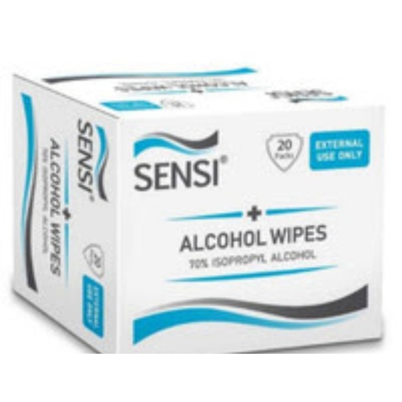 sensi alcohol wipe 20s