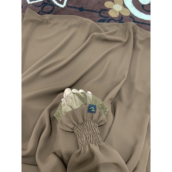 Hafsah manset smoke exo bonanza by sultan bisa custom Gamis dan Abaya bahan Marzan Mina soft lexus b