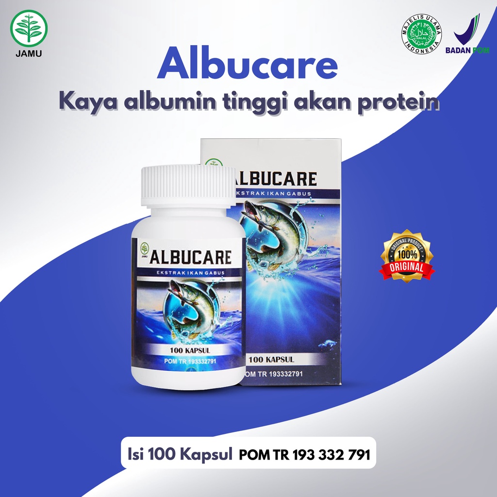 Jual Herbal Tv - Kapsul Ektrak Ikan Gabus Albucare 100 Kapsul Obat ...