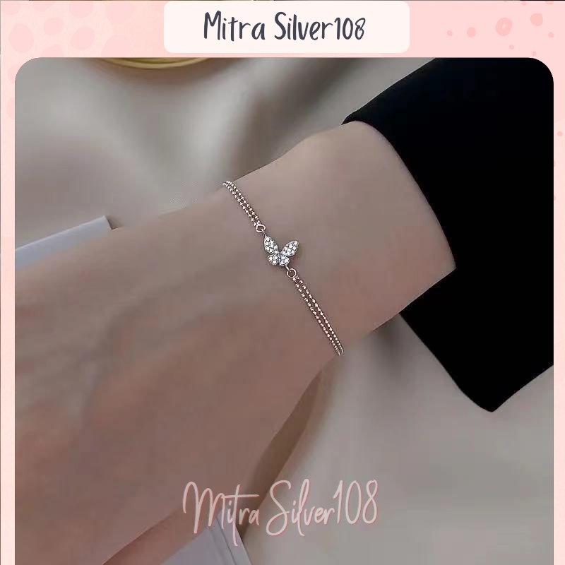 [MS108] GL 07 - BRACELET BUTTERFLY | Gelang Kupu kupu | Gelang Wanita | Gelang fashion korea kupu kupu | Gelang Model terbaru