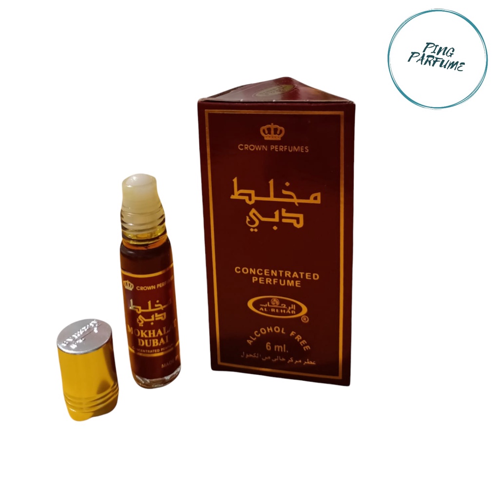 Parfum Arab Mokhalat Dubai Al-rehab kemasan 6ml