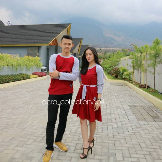 Olf Dress couple/kaos couple family/baju couple keluarga/Gamis couple/raglan couple