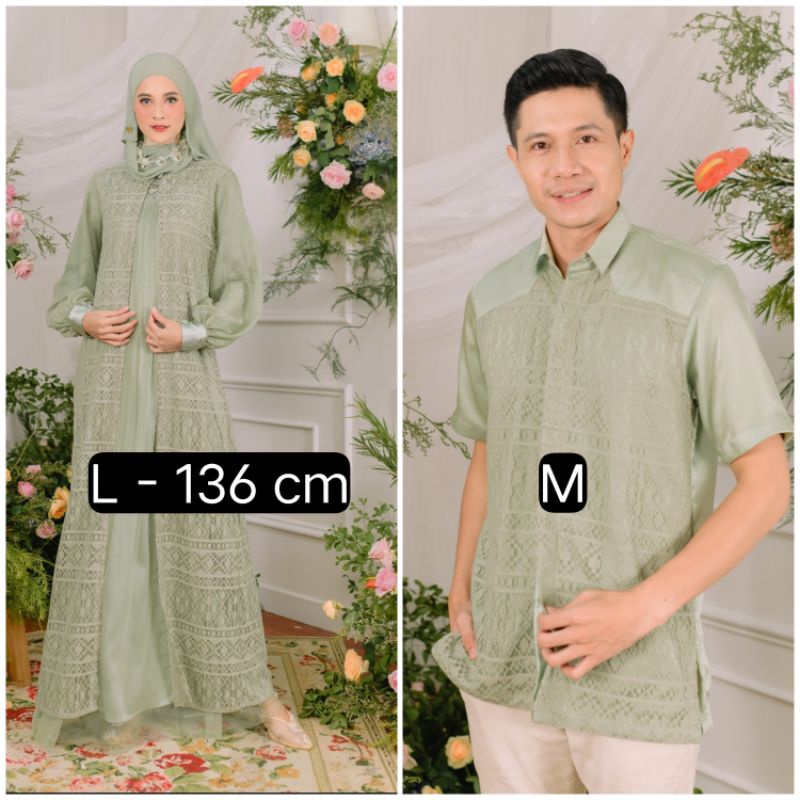 aurelia dress & aurelia koko sage green by ainayya id