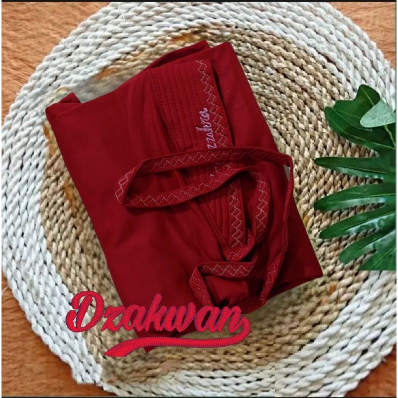 Jilbab instan Zigzag Kerudung kekinian Bergo terbaru 2021 Hijab Jumbo syar'i-Maroon