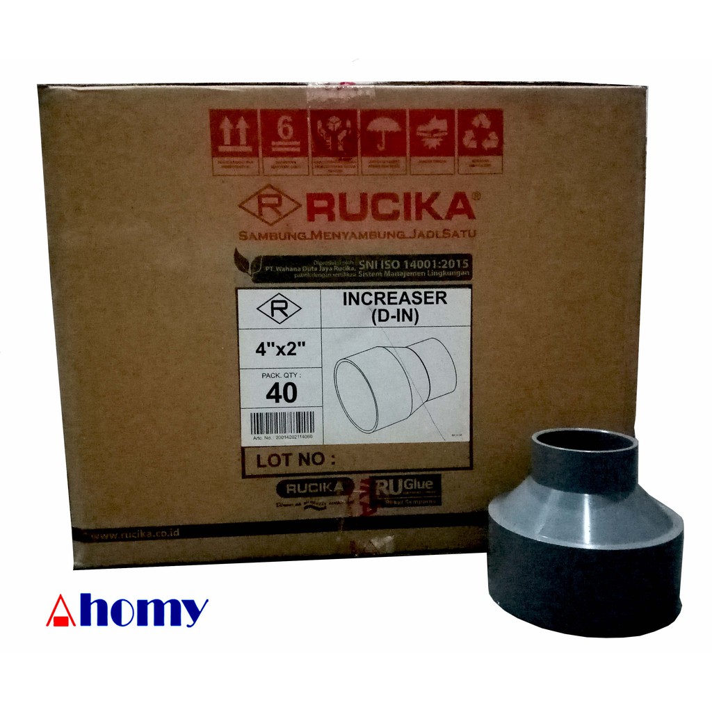 1pc r sock 4” x 2“ DV sedang rucika (reducer socket/vlok sock) pvc