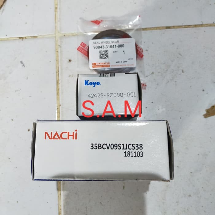 BEARING RODA BELAKANG GRANDMAX + CONES GRANDMAX + SEAL RODA BELAKANG GRANDMAX