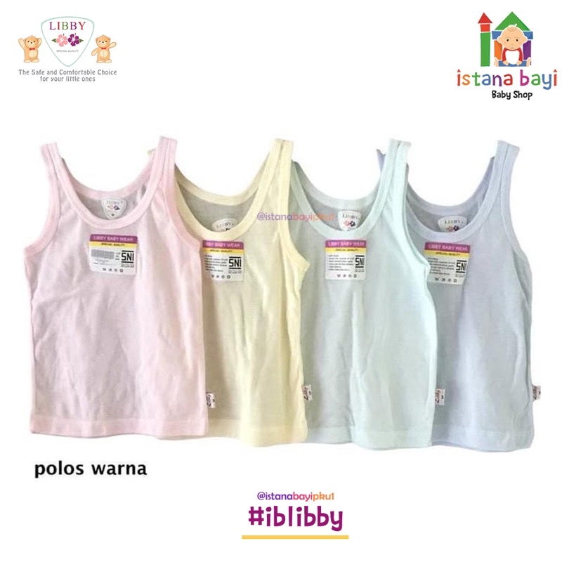 Libby Singlet Warna NB - Singlet bayi 1 Pcs