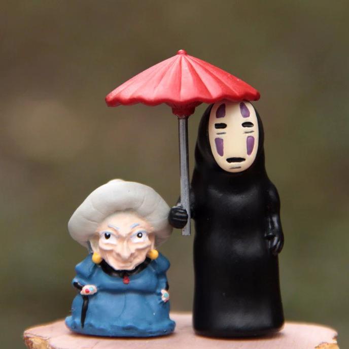 Ghibli Spirited Away - No Face Meets Yubaba - Minifigure Set Isi 2