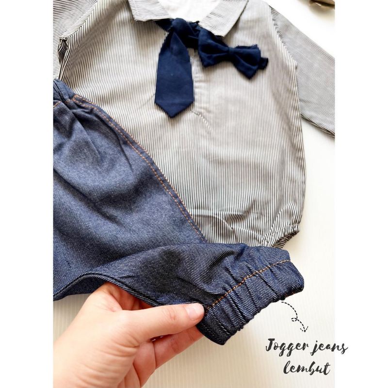 SETELAN JOGGER DADDY SUSPENDER (BRP1493)