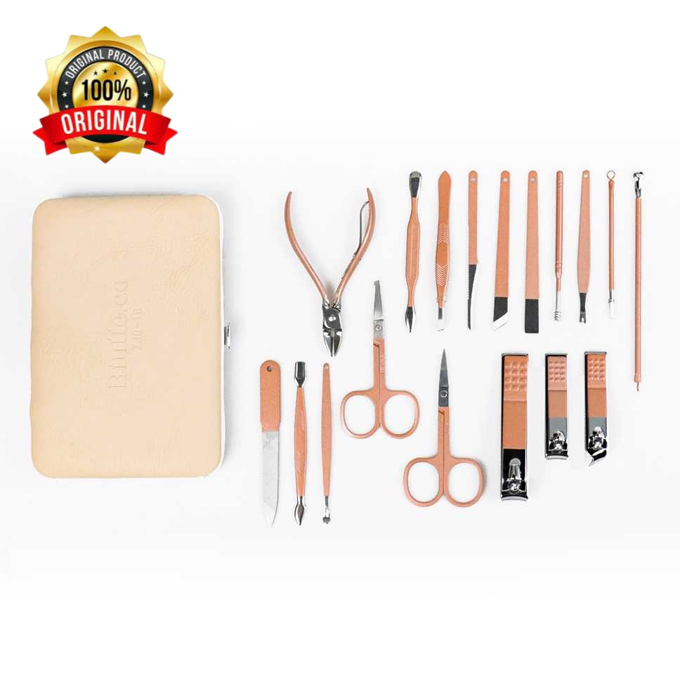 Nail Art Set Gunting Kuku Manicure Pedicure 18 PCS Biutte.co - ZJQ-18