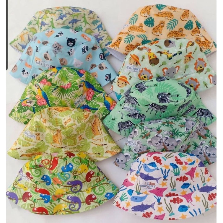 Bucket Hat Anak I Topi Anak Laki Laki &amp; Perempuan 2-8 Tahun I Bucket Hat Printing Babyspace