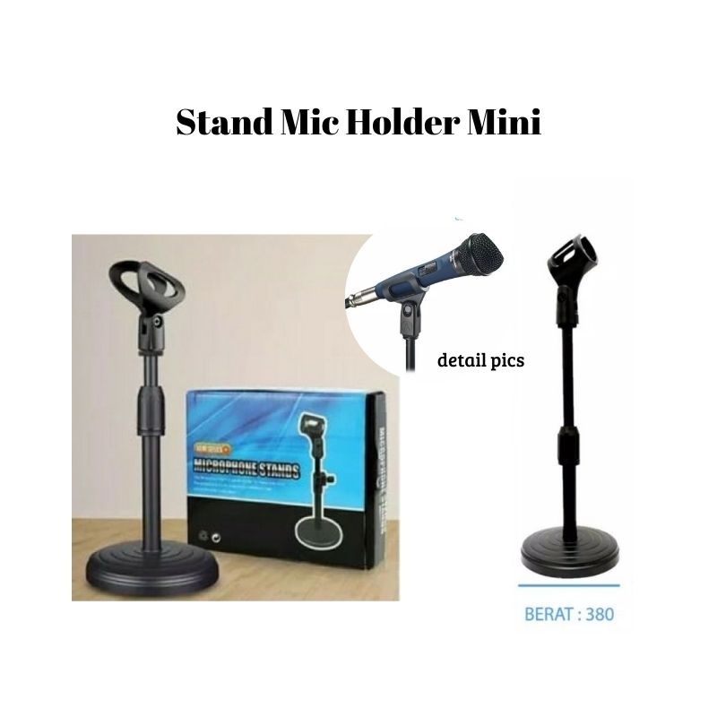 P03- New Microphone Phone Stand Holder Live Broadcast Universal All Tipe HP