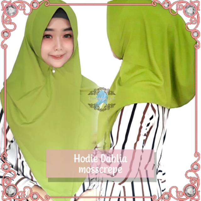 Jual Jilbab hijab kerudung model 2019 hodie murah mosscrepe kekinian