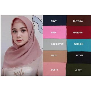 TURUN HARGA HIJAB BELLA LASERCUT KERUDUNG BELLA 