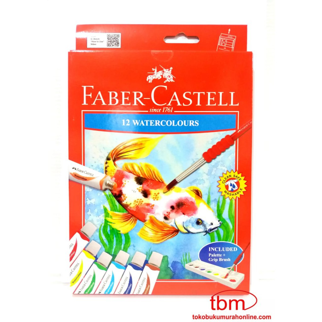 

FABER CASTELL 12 WATERCOLOURS / CAT AIR FABER CASTELL / CAT AIR