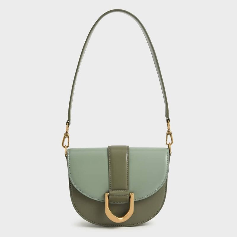 CK Mini Gabine Quilted Saddle Bag