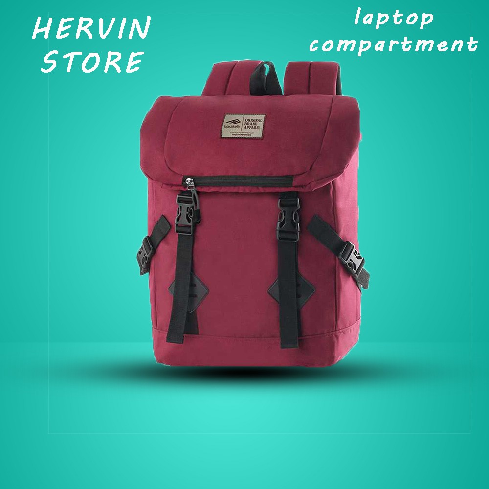 Tas ransel distro premium / Tas laptop pria warna merah