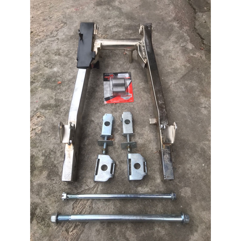 swing arm kaze pnp cb CROM arem lengan ayun kaze pnp cb gl tiger megapro KROM full set karet rantai 