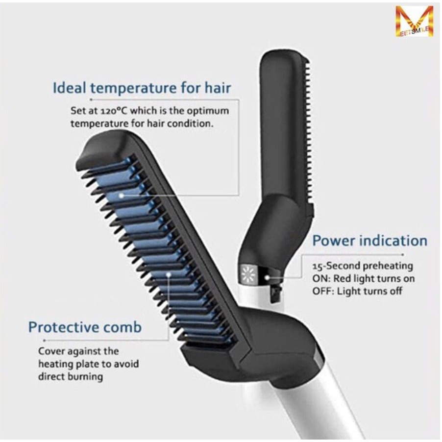 Catokan Rambut Pria Penata Rambut Pria Quick Hair Styler For Men