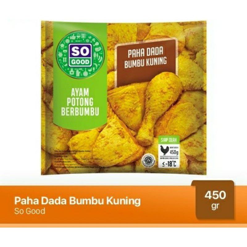 

SO GOOD PAHA DADA AYAM BUMBU KUNING 450GR // FROZEN FOOD BANDUNG