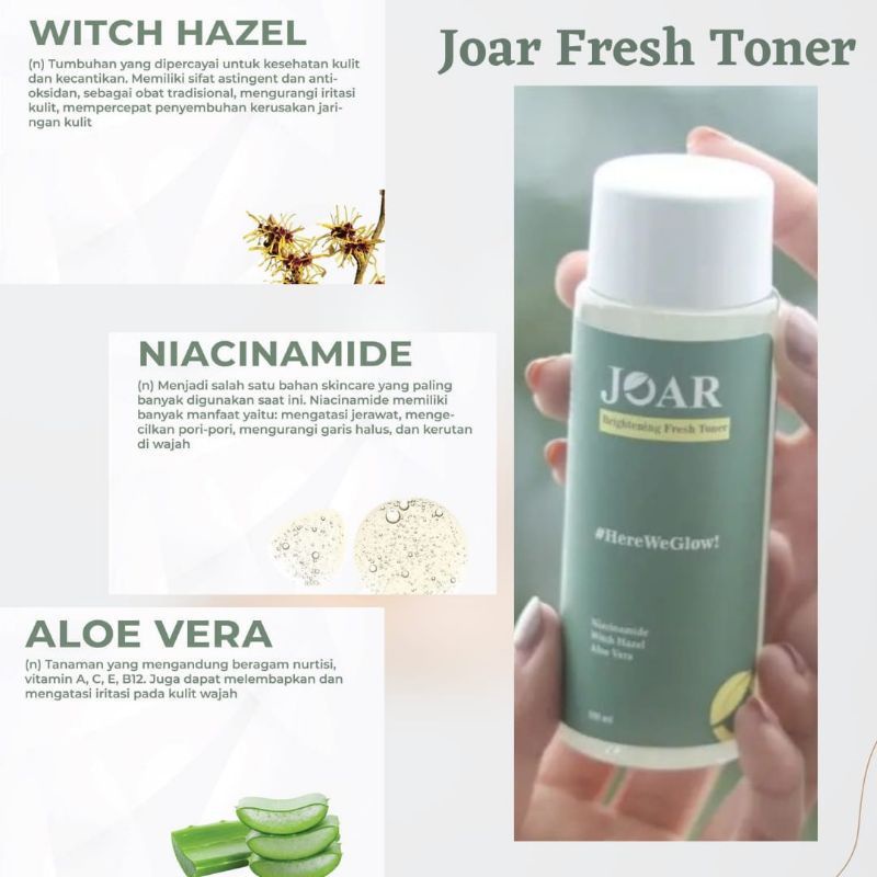 Toner joar skincare