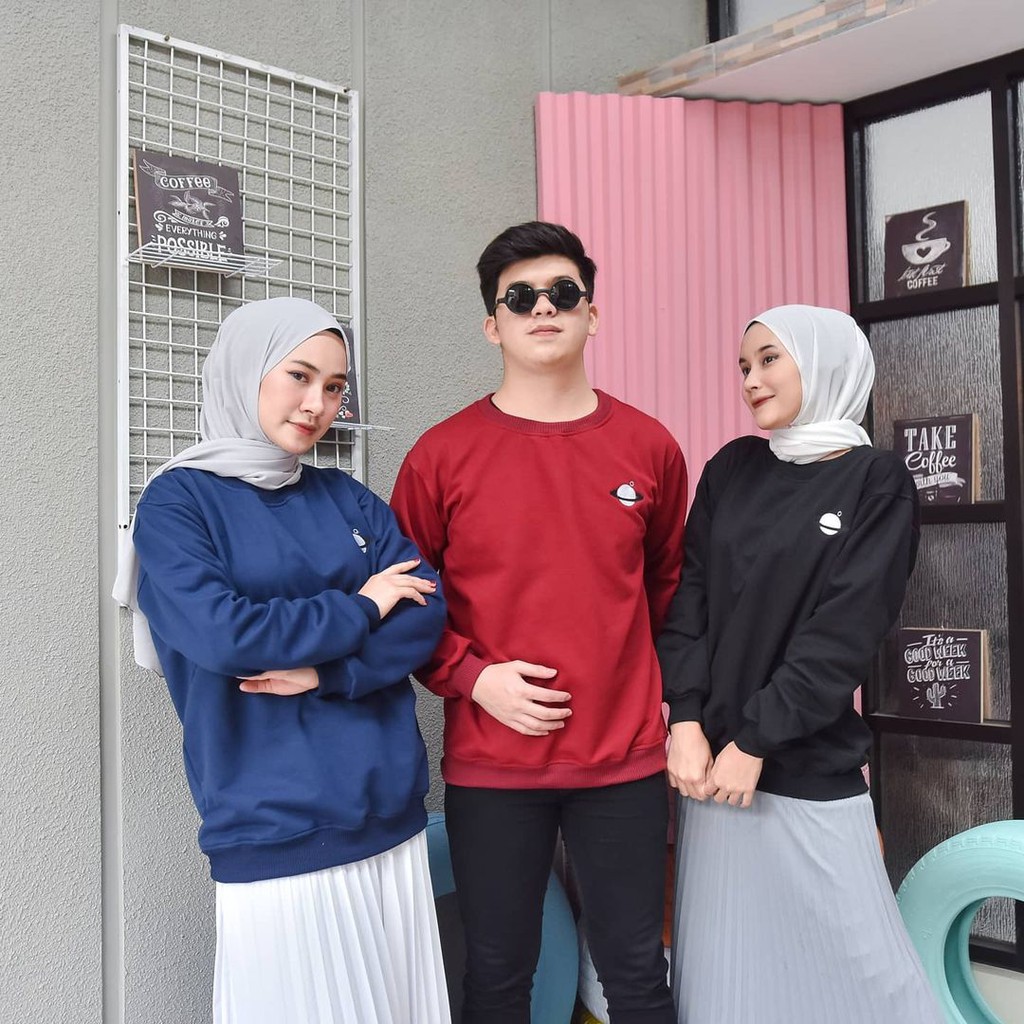 SATURNUS SWEATER  BORDIR II SWEATER PRIA DAN WANITA TERMURAH