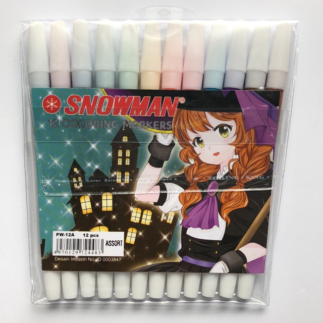 

Spidol Snowman 12 warna