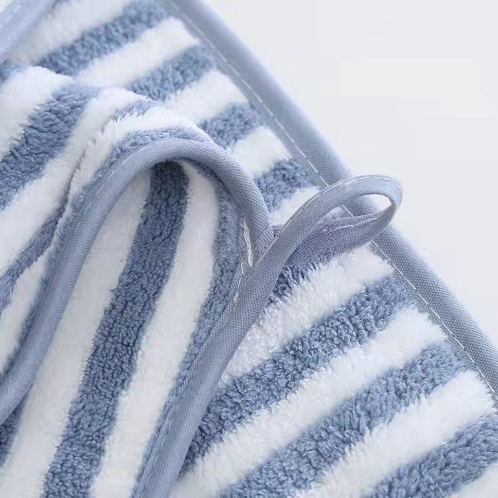 Handuk Mandi Dewasa Microfiber 70x140cm 50x100cm Salur Kecil Handuk Anak Lembut super serap air Import