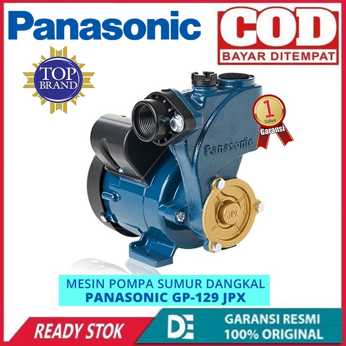 Mesin Pompa Air Panasonic Sumur Dangkal Manual Panasonic GP-129JPX/JXK -P2 Mesin Pompa Air Murah Promo